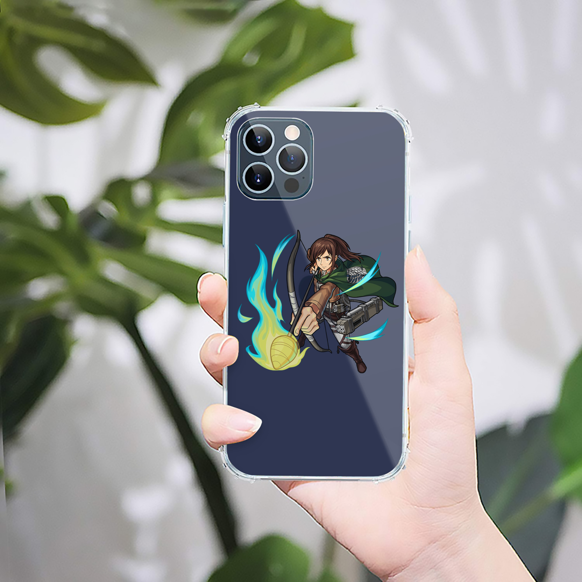 （画像用） 進撃の巨人 サシャ·ブラウス Attack on Titan Sasha Blaus 【iPhone 12シリーズ対応】透明スマホケース（クリアソフトケース）